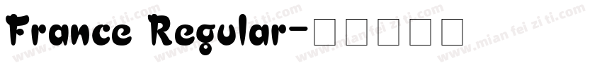 France Regular字体转换